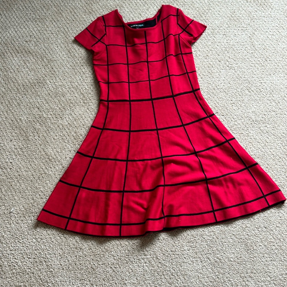Red party dress